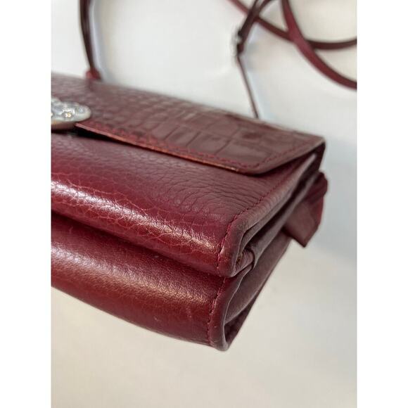 BRIGHTON SMALL PEBBLED LEATHER EMBOSSED ANIMAL CROSSBODY BAG - Picture 6 of 16